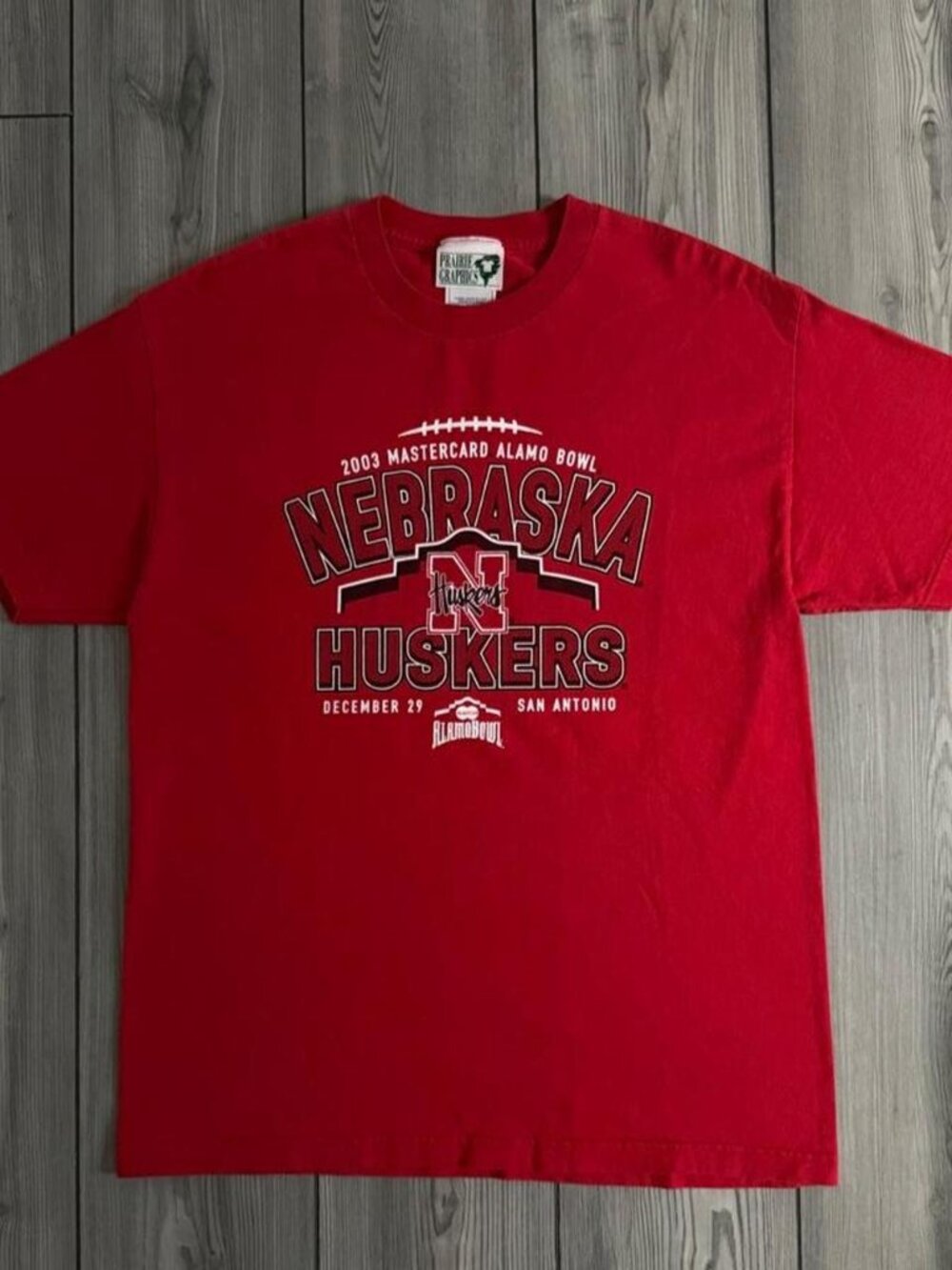 Vintage 00s University of Nebraska Huskers Alamo Bowl Tee